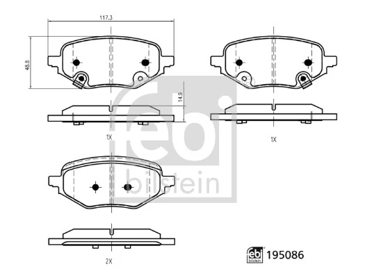 Brake Pad Set, disc brake